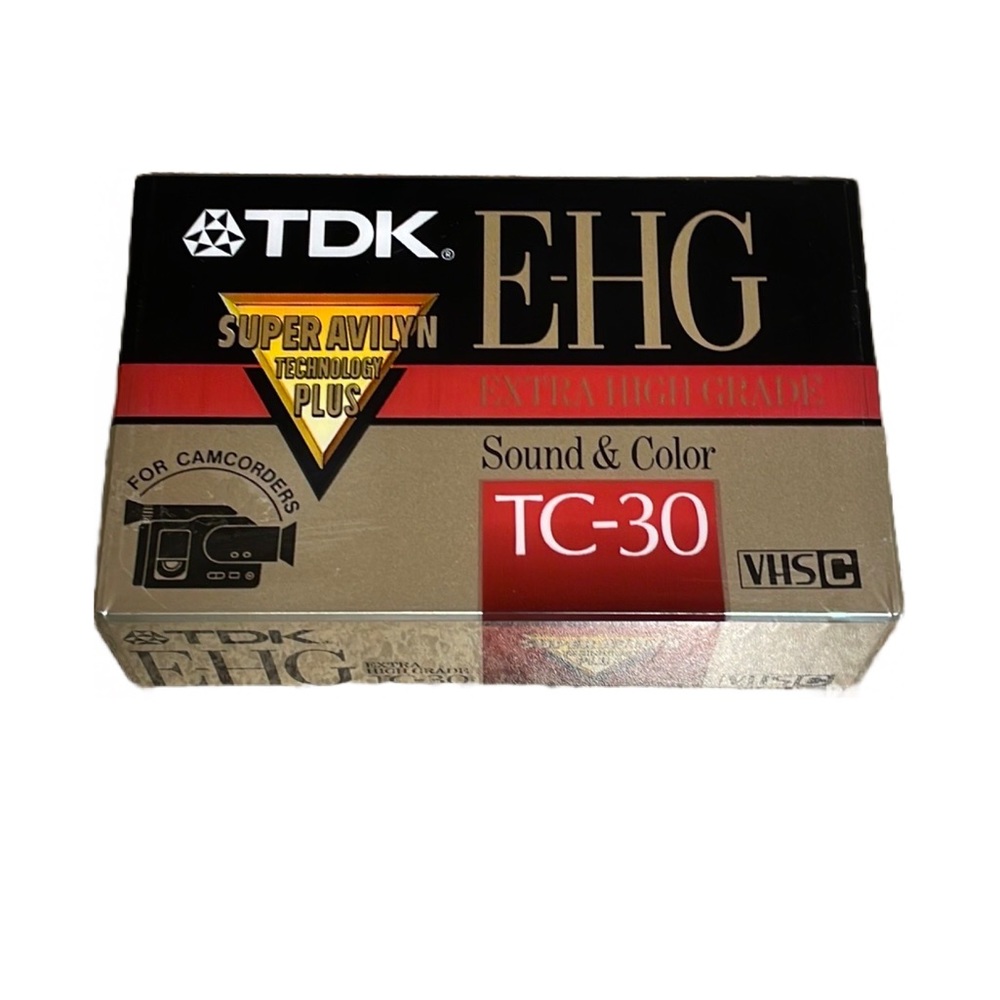 TDK TC-30 E-HG VHS C Camcorder Tape NWT